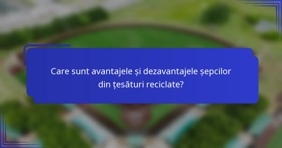 Care sunt avantajele și dezavantajele șepcilor din țesături reciclate?