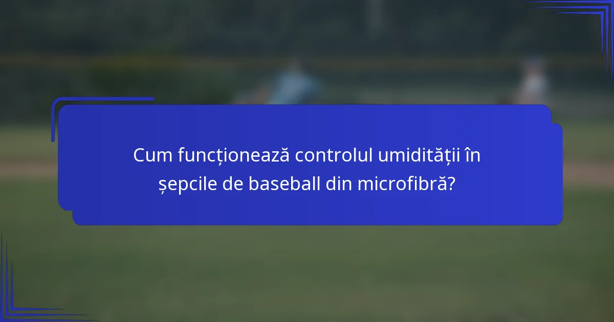Cum funcționează controlul umidității în șepcile de baseball din microfibră?