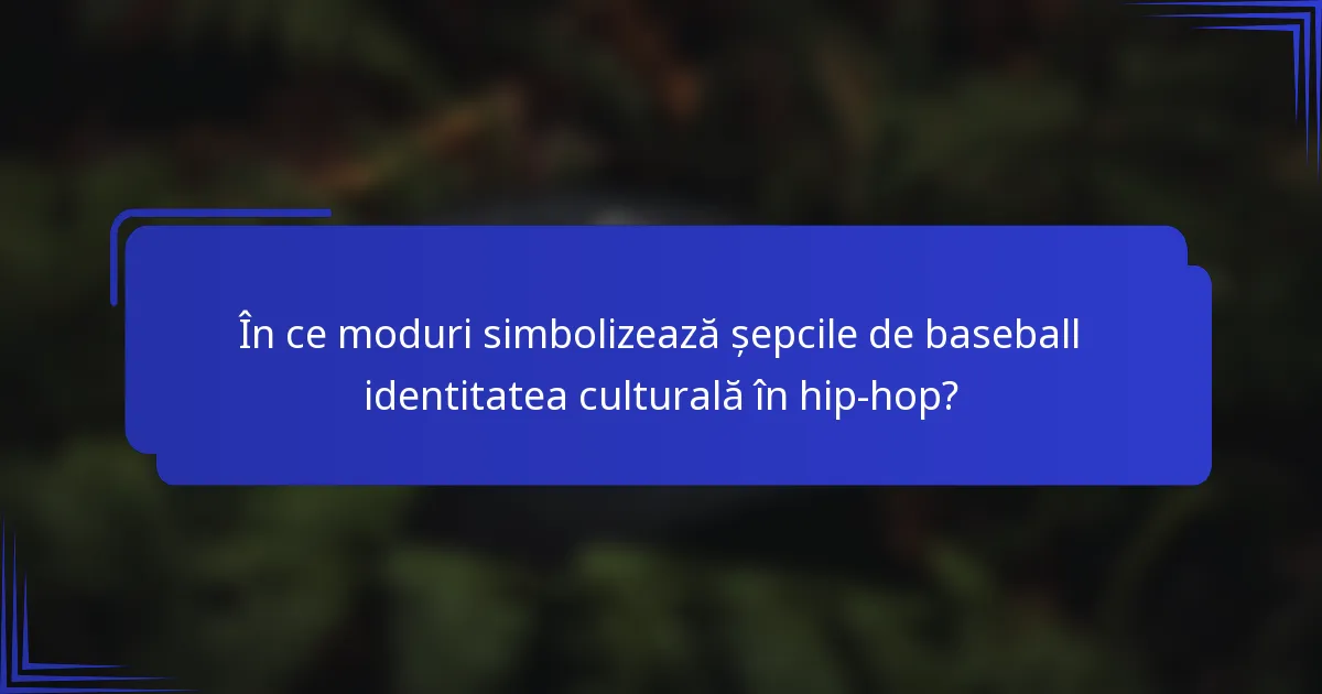 În ce moduri simbolizează șepcile de baseball identitatea culturală în hip-hop?